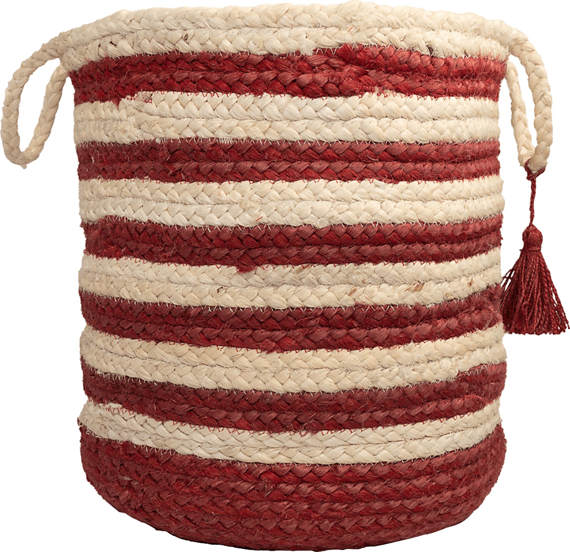 Calarel Tan/Red 19 in. Basket - Image 1