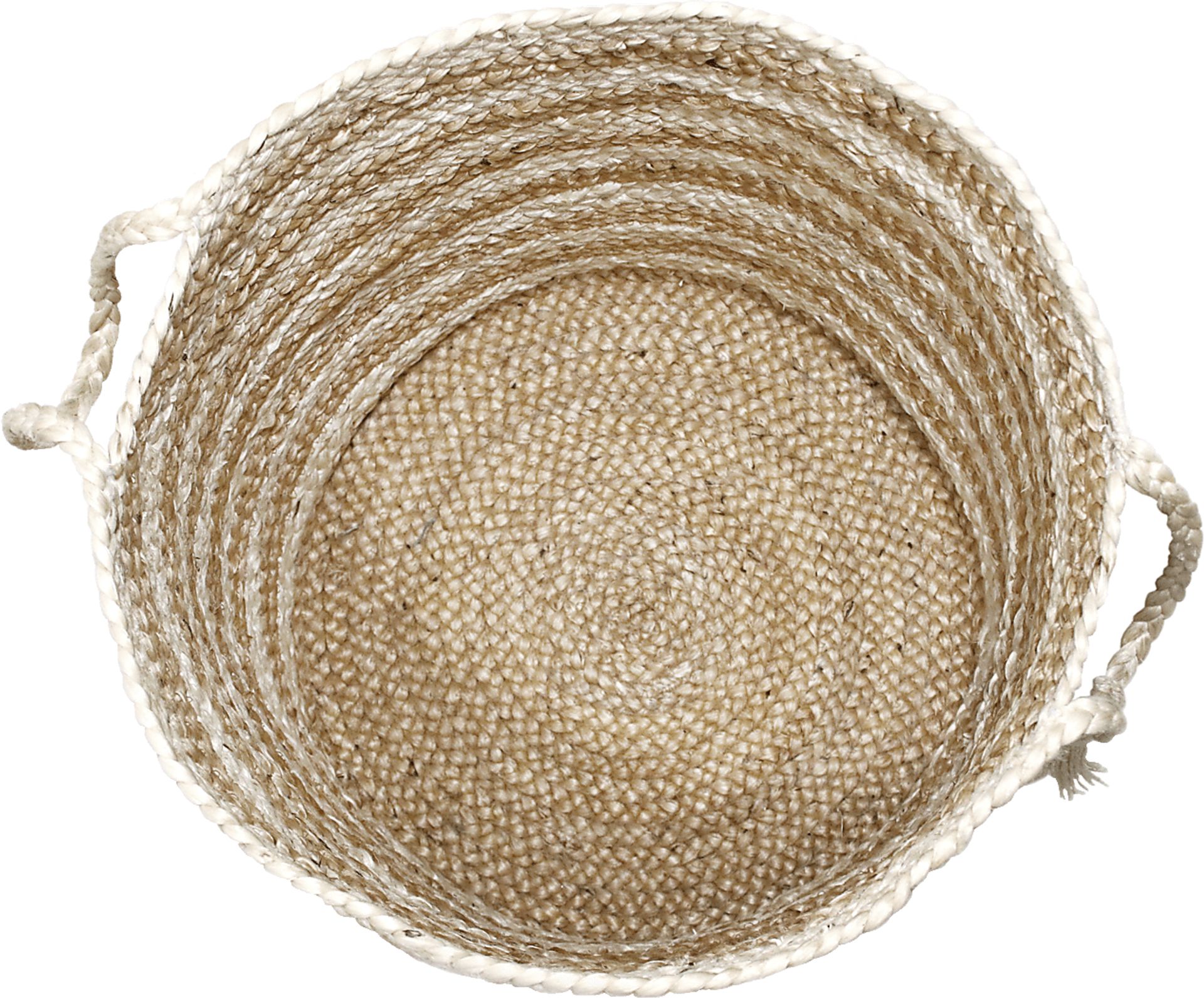 Calarel Tan/White 17 in. Basket - Image 5