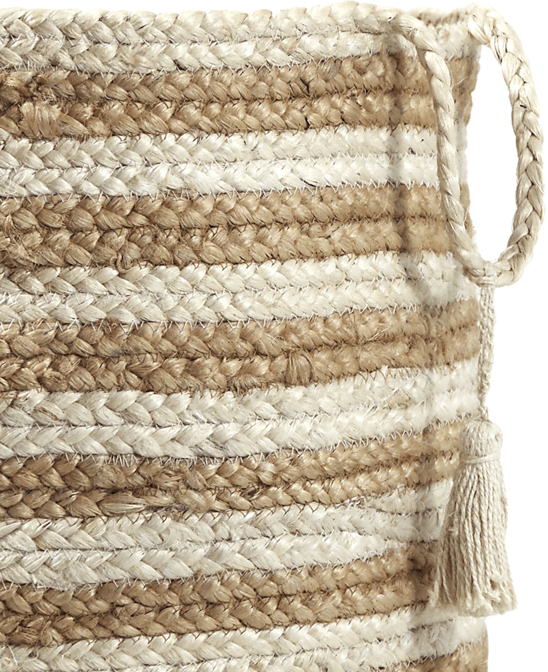 Calarel Tan/White 17 in. Basket - Image 6