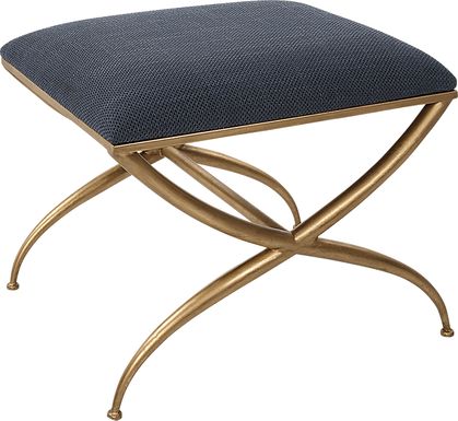 Calaria Navy Accent Bench