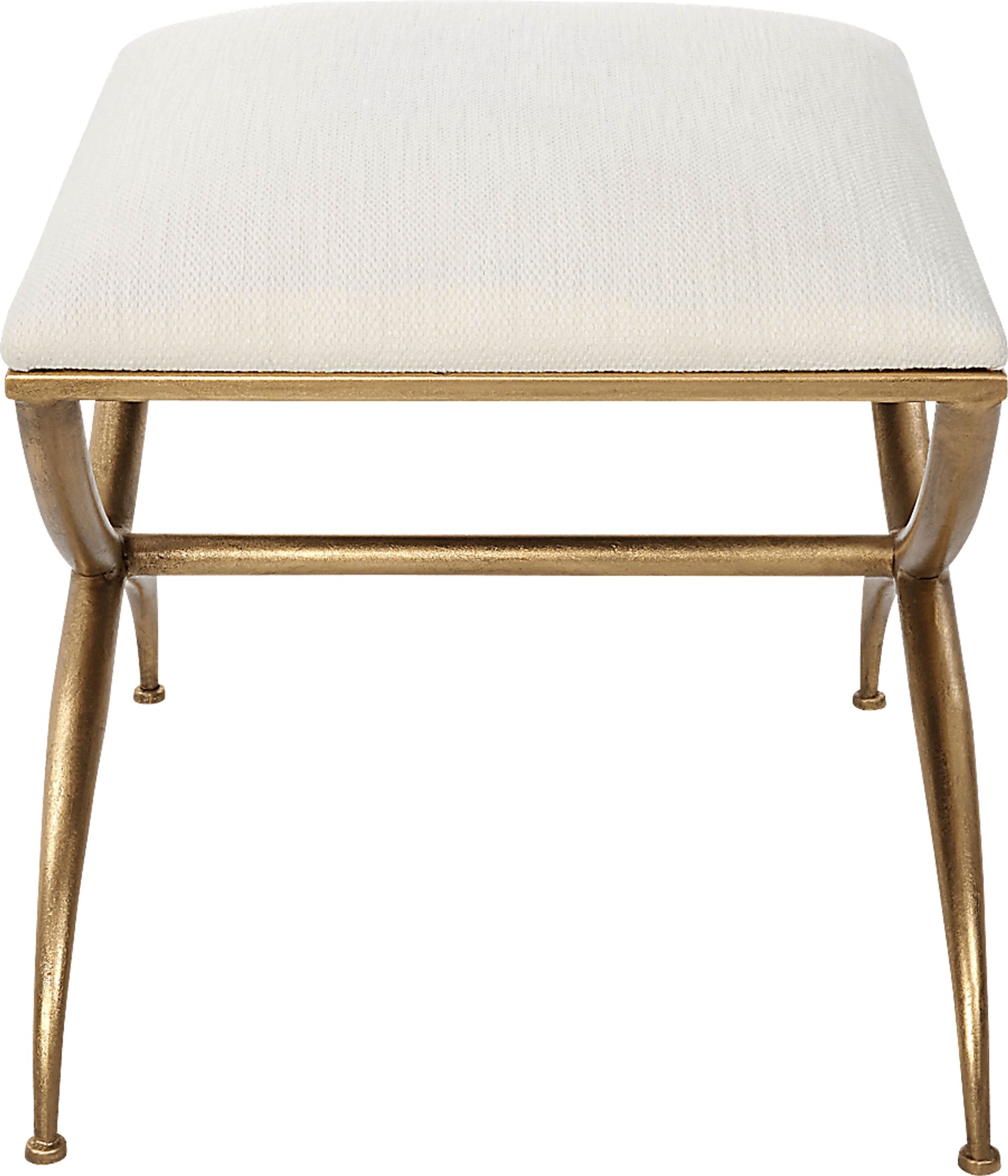Calaria White Accent Bench - Image 2