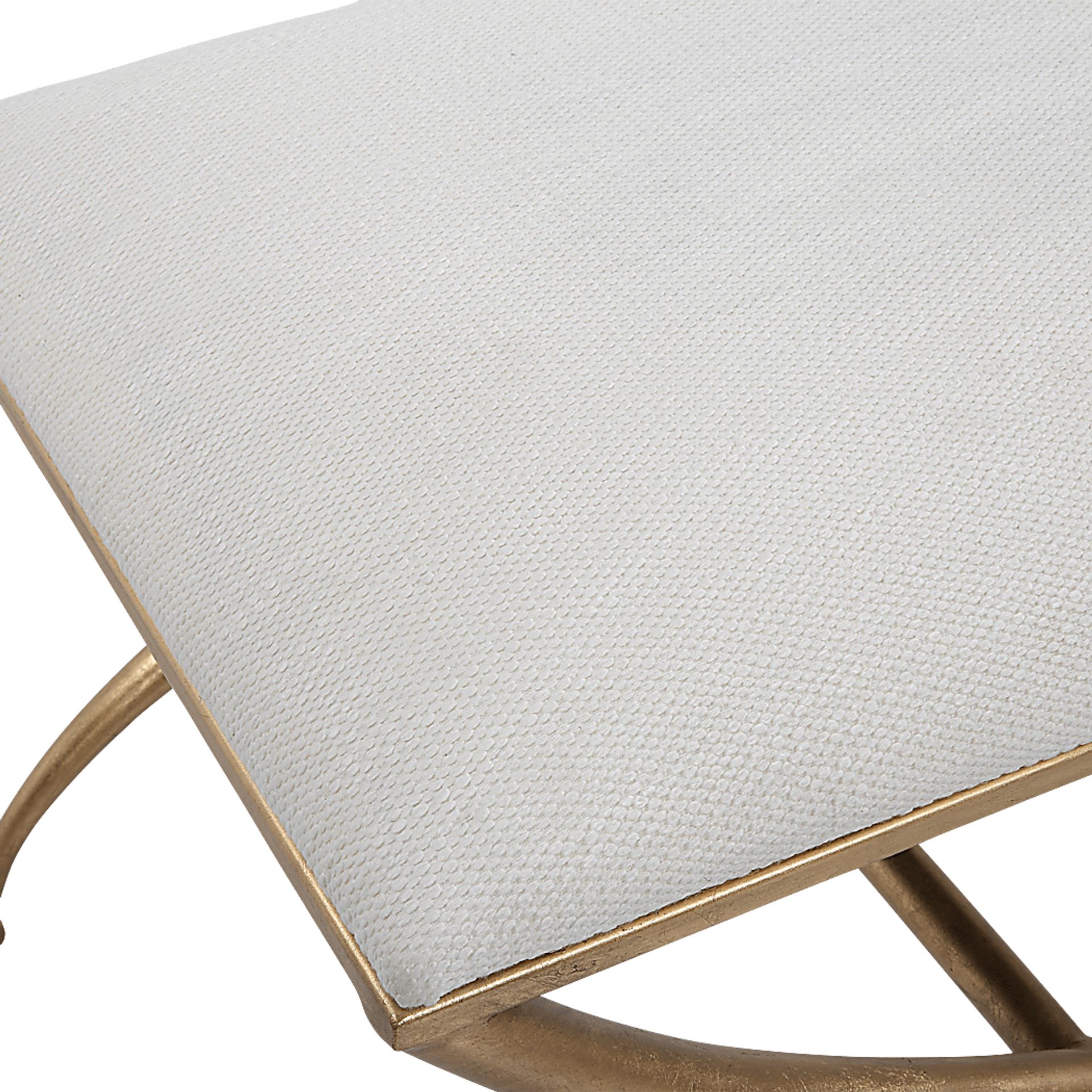 Calaria White Accent Bench - Image 3