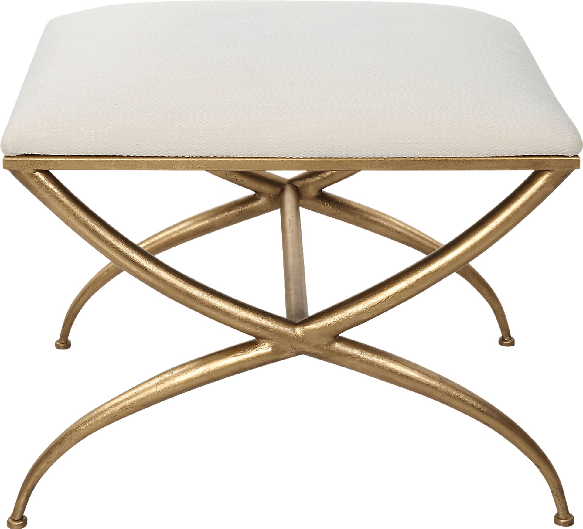 Calaria White Accent Bench - Image 4