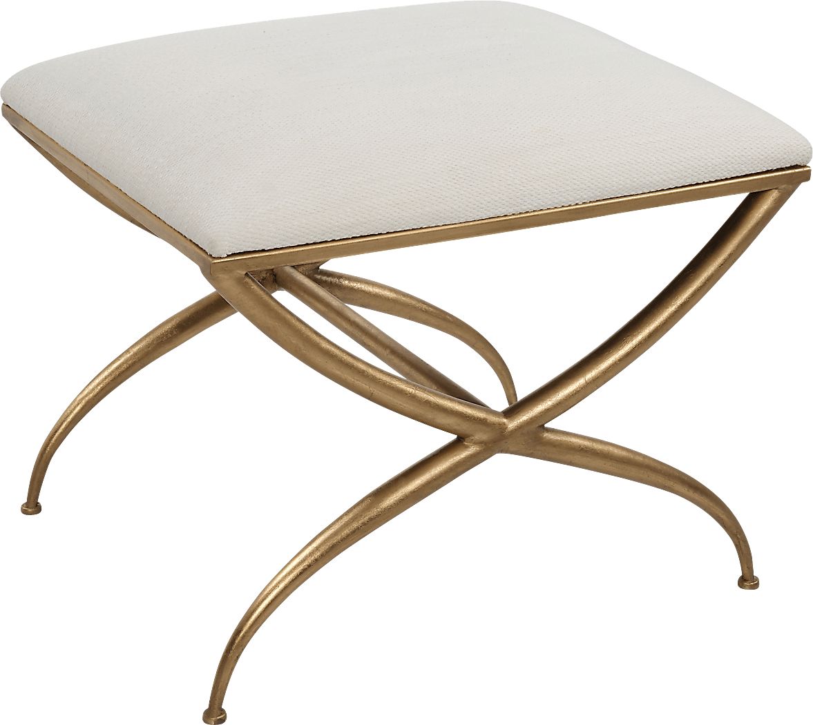 Calaria White Accent Bench