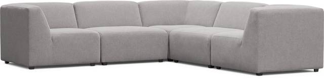 Calay 5 Pc Outdoor Sectional with Ash Slipcovers - Thumbnail - Image 1