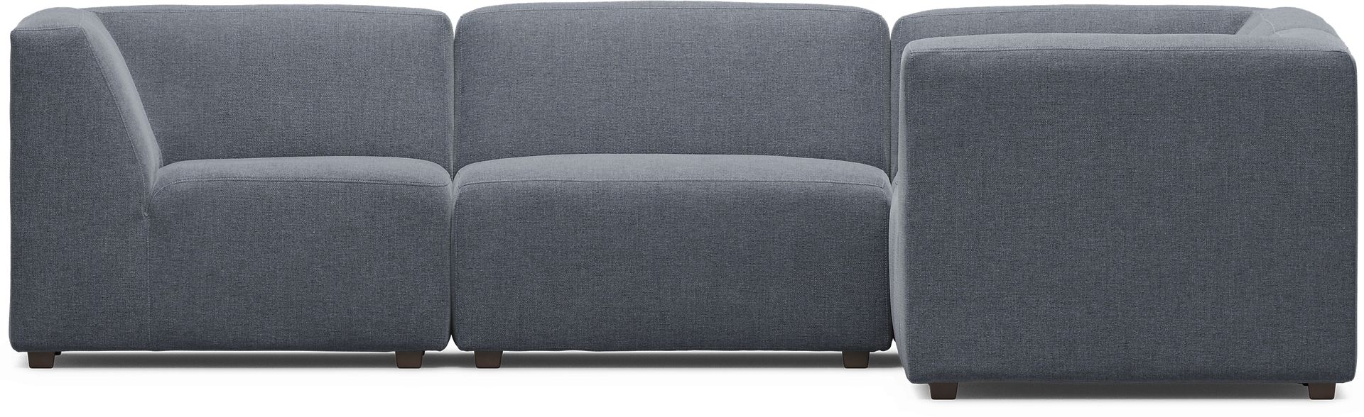 Calay 5 Pc Outdoor Sectional with Denim Slipcovers - Image 4