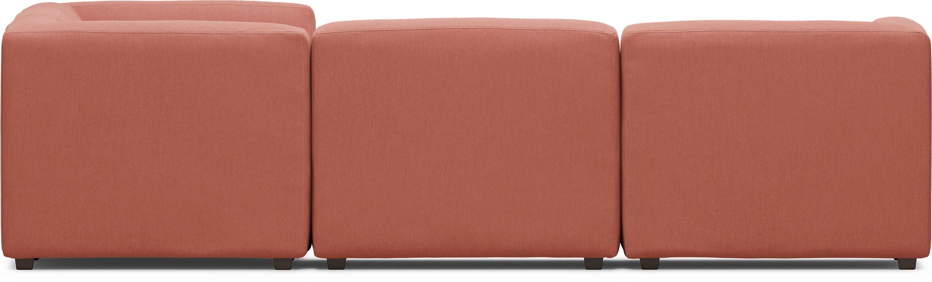 Calay 5 Pc Outdoor Sectional with Persimmon Slipcovers - Image 3