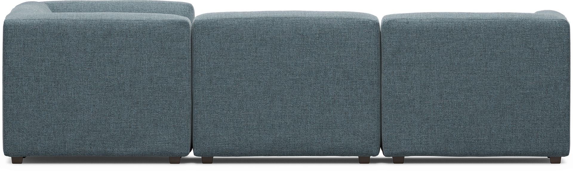 Calay 5 Pc Outdoor Sectional with Teal Slipcovers - Image 3