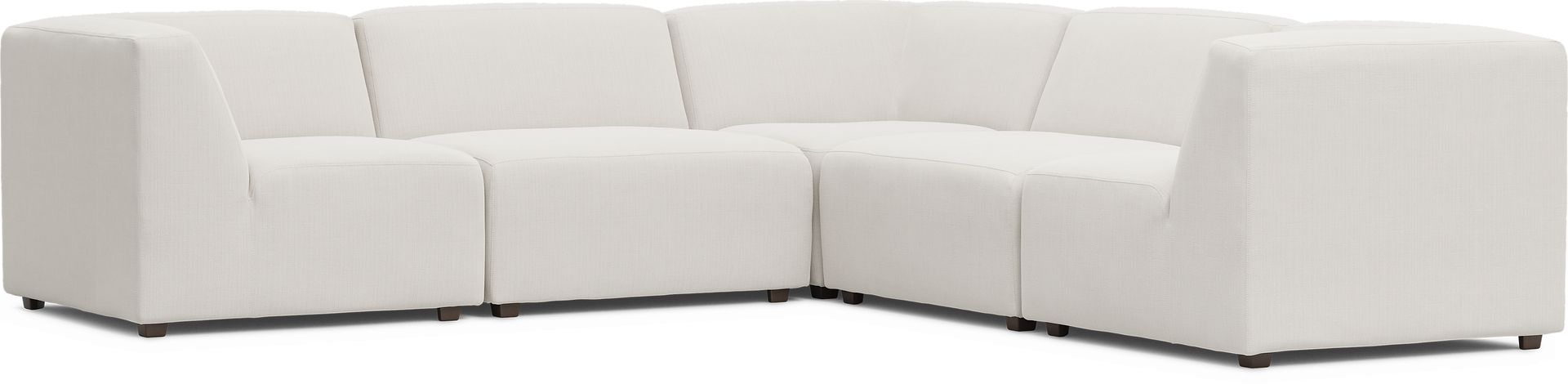 Calay 5 Pc Outdoor Sectional with Vapor Slipcovers - Image 1