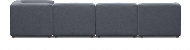Calay 6 Pc Outdoor Sectional with Denim Slipcovers - Thumbnail - Image 3