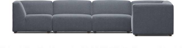 Calay 6 Pc Outdoor Sectional with Denim Slipcovers - Thumbnail - Image 4