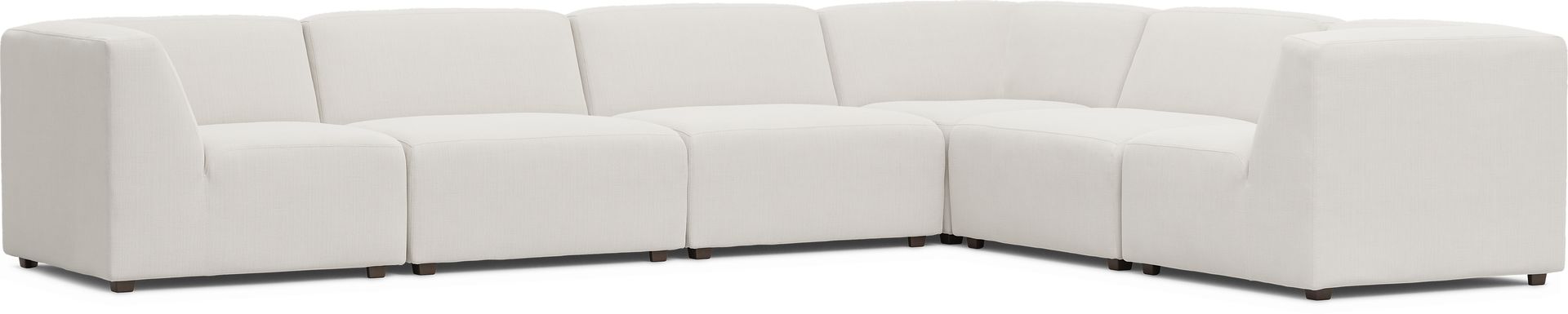 Calay 6 Pc Outdoor Sectional with Vapor Slipcovers - Image 1