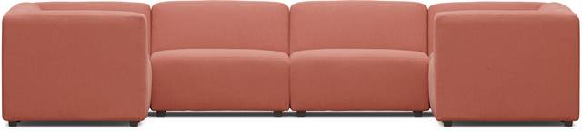 Calay 8 Pc Outdoor Sectional with Persimmon Slipcovers - Thumbnail - Image 4