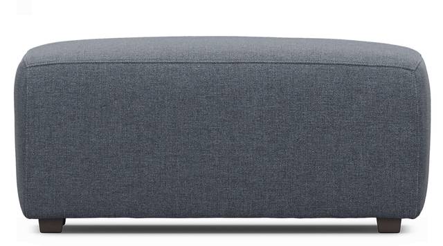 Calay Outdoor Ottoman with Denim Slipcover - Thumbnail - Image 2