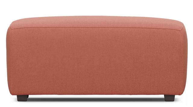 Calay Outdoor Ottoman with Persimmon Slipcover - Thumbnail - Image 2