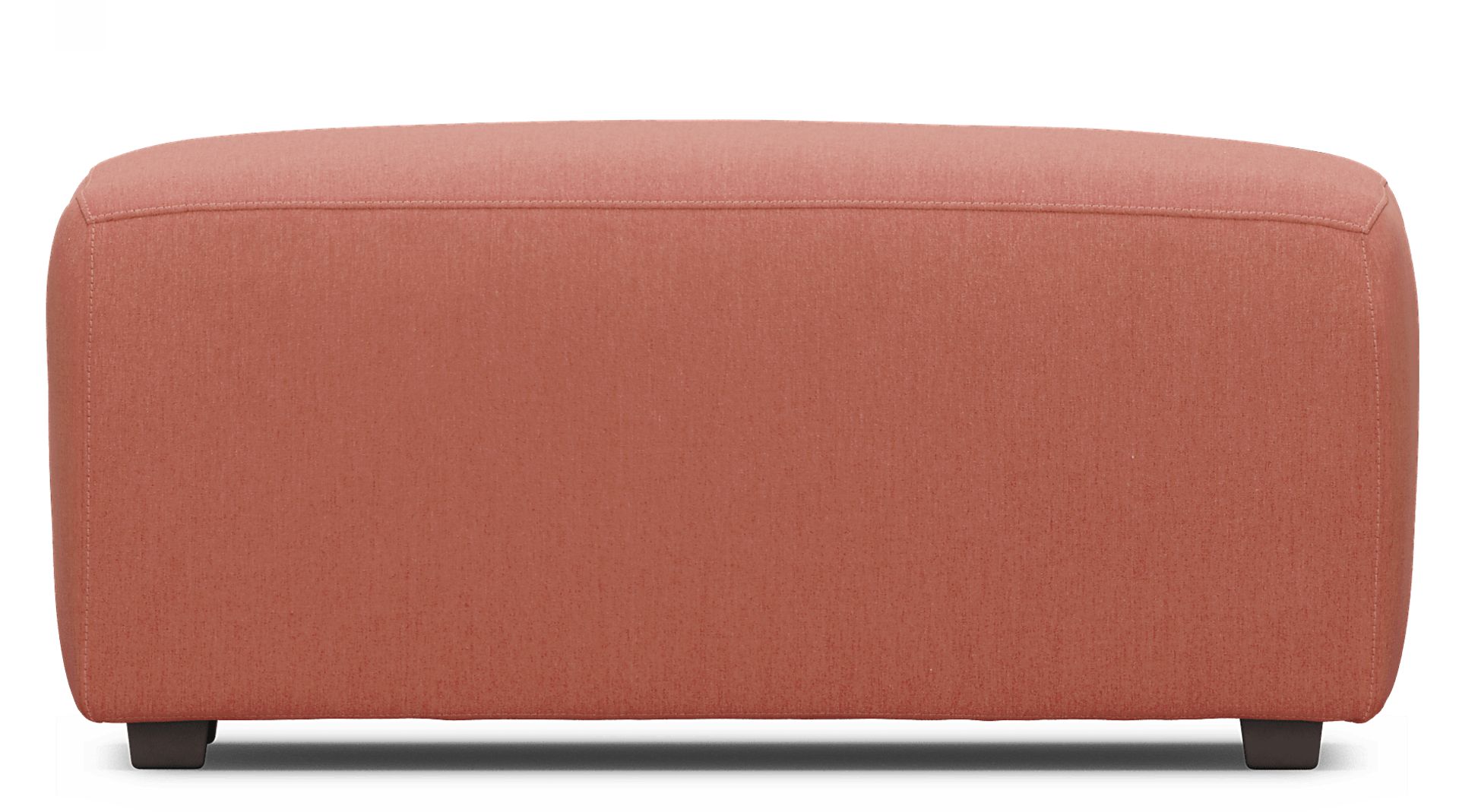 Calay Outdoor Ottoman with Persimmon Slipcover - Image 2