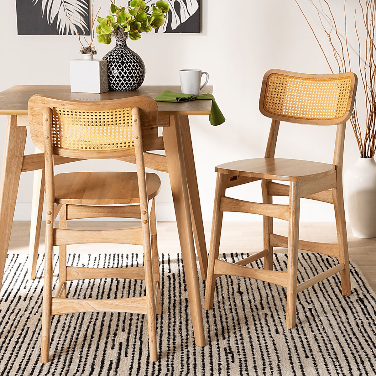 Calcasieu Light Brown Counter Stool, Set Of 2 | Rooms to Go