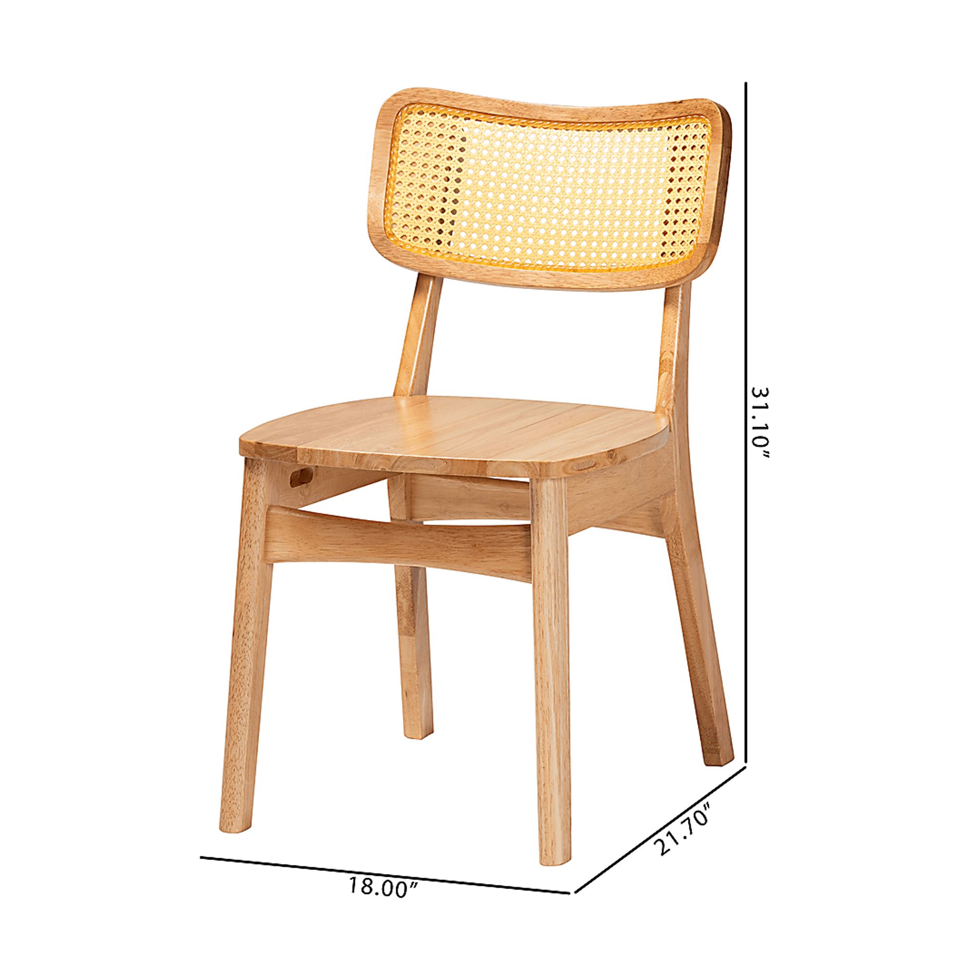 Calcasieu Light Brown Dining Chair, Set of 2 - Image 9