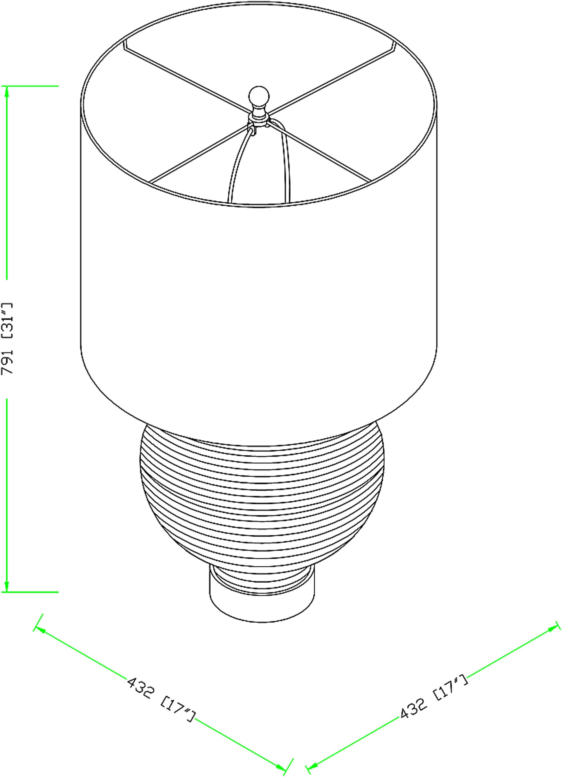 Calcott Place Cream Lamp - Image 11