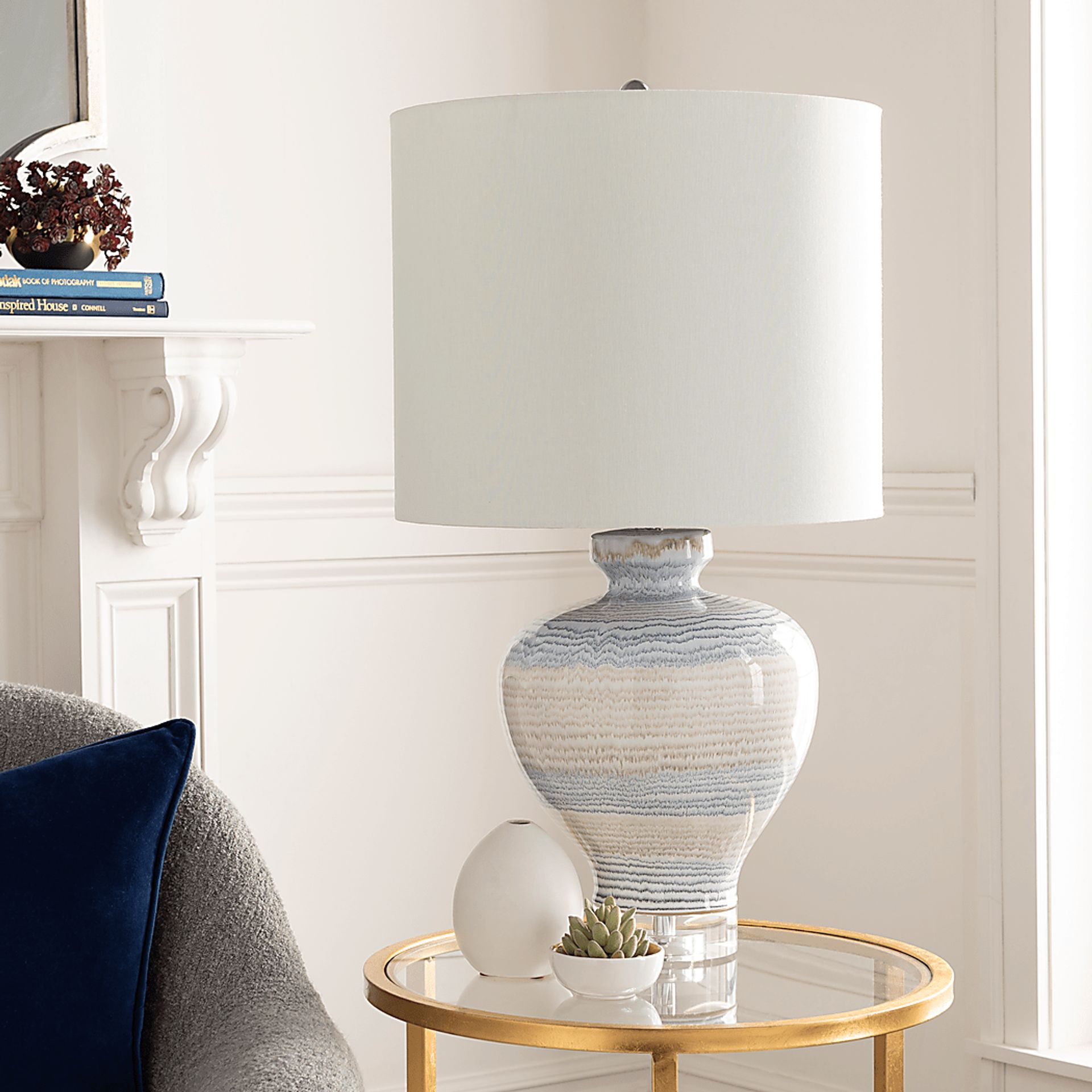 Calcott Place Cream Lamp - Image 10