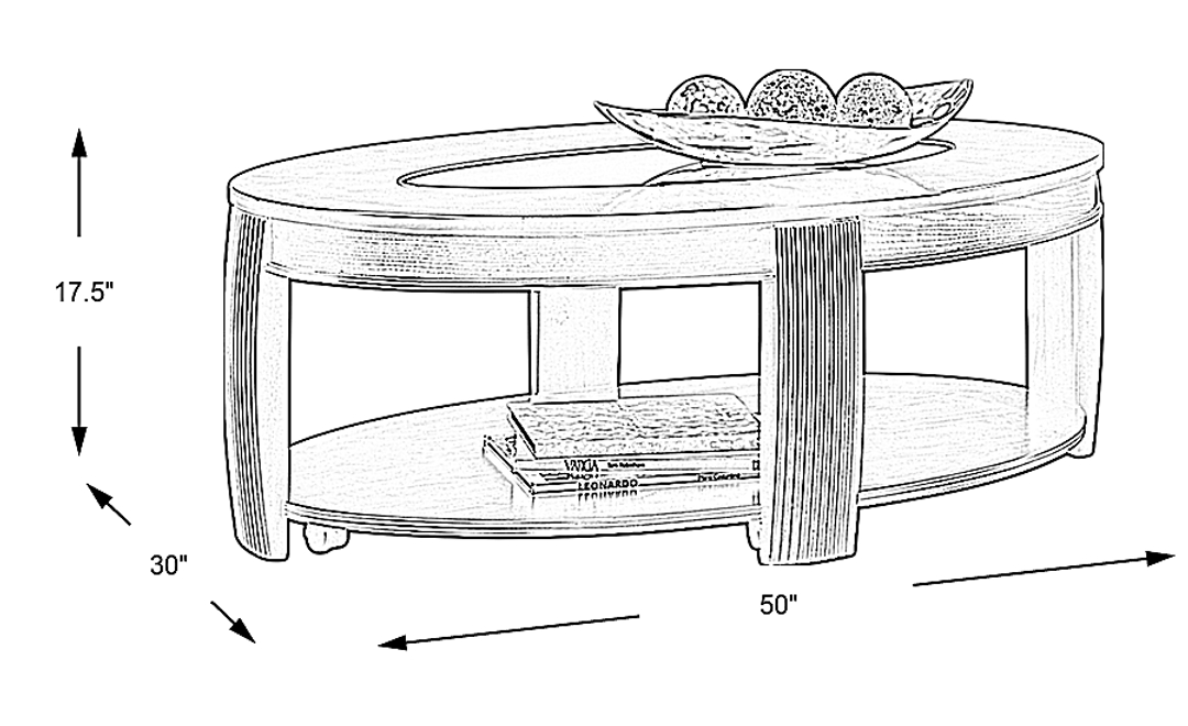 Calcutta Cherry Cocktail Table