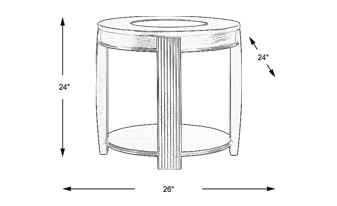 Calcutta Cherry End Table