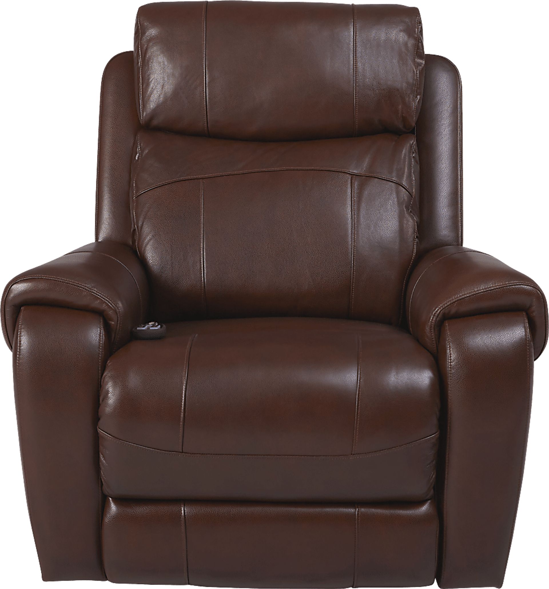 Calden Brown Leather Lift Chair Dual Power Recliner - Image 6