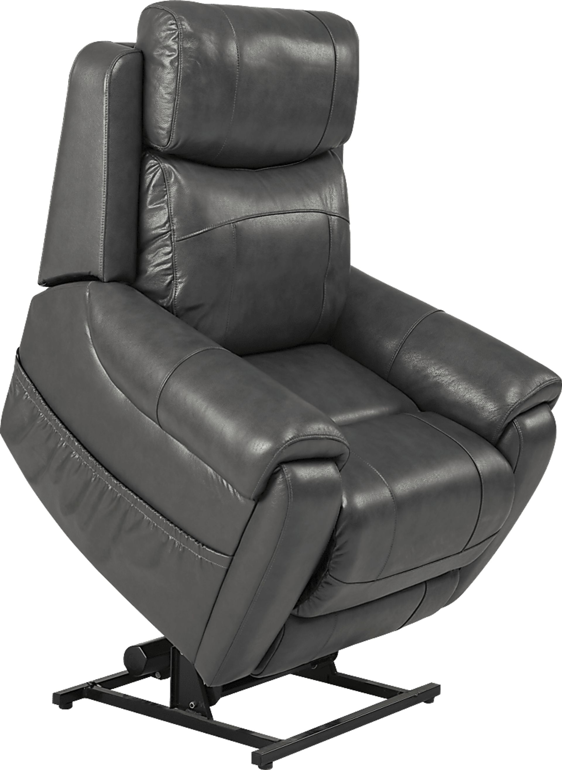 Calden Gray Lift Chair Dual Power Recliner - Image 4