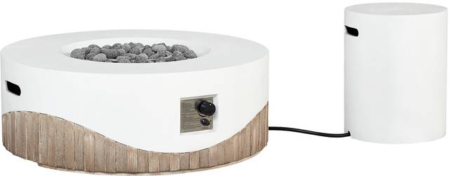 Caldo White Round Fire Pit - Thumbnail - Image 3