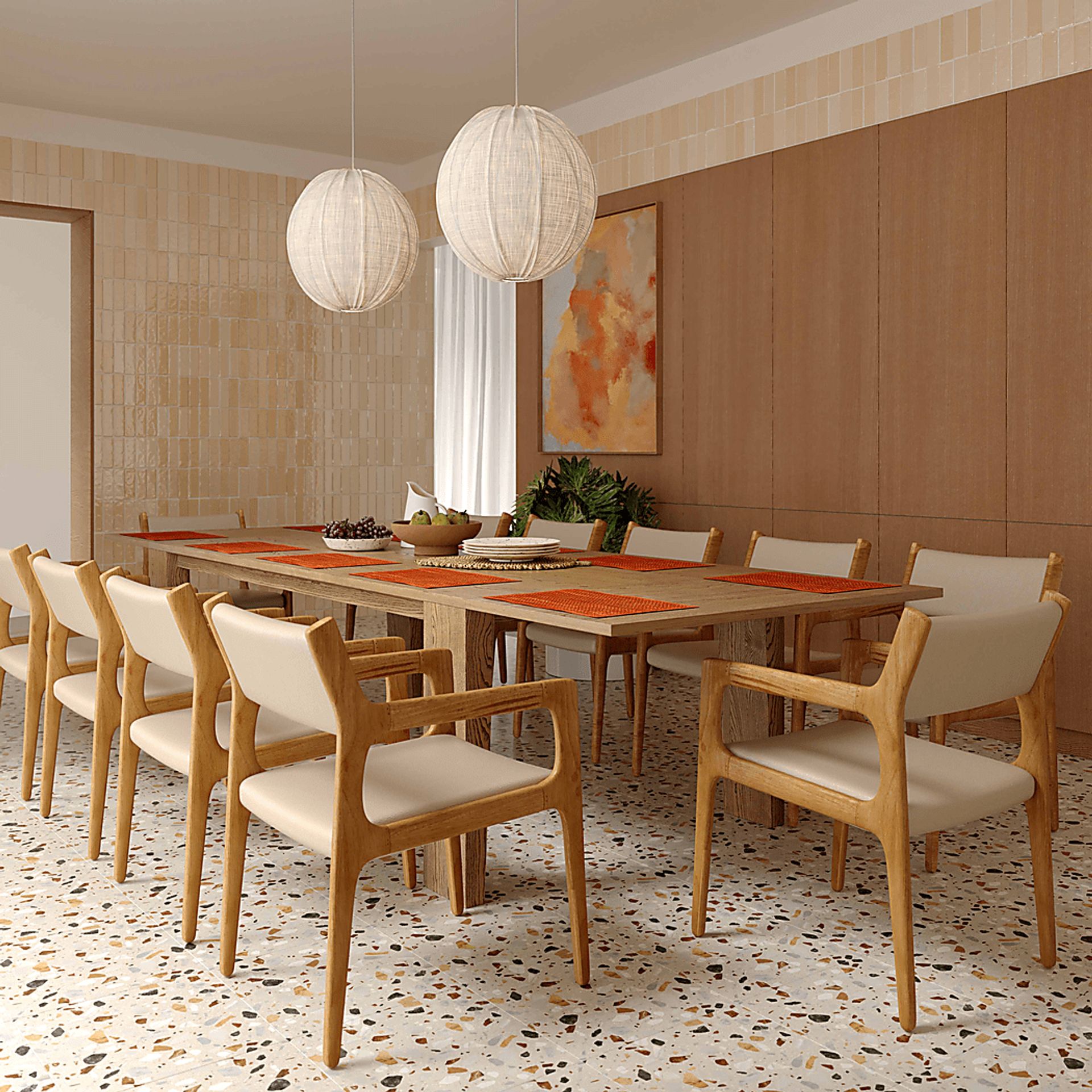 Caldroney Brown Dining Table - Image 2