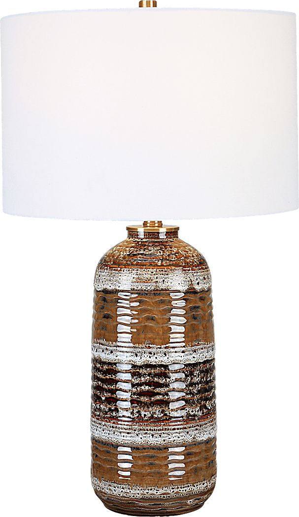 Caleb Reef Brown Lamp