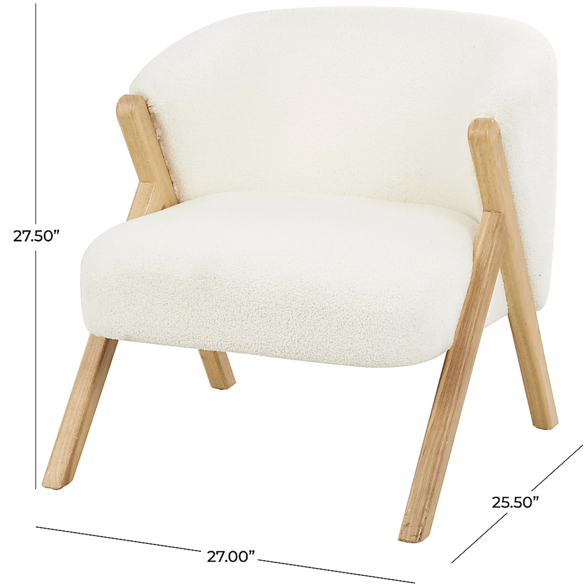 Caledo White Accent Chair - Image 3