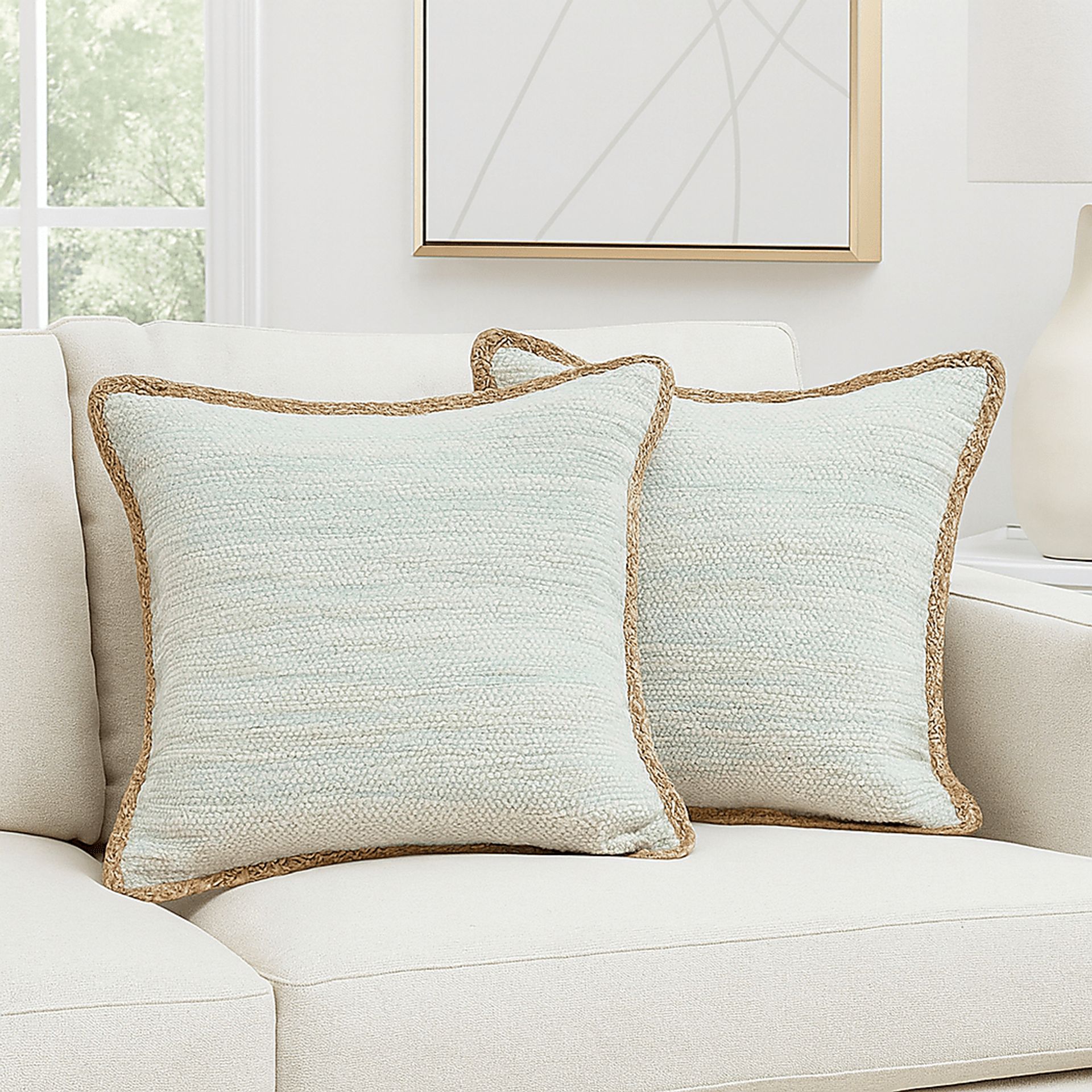 Caleduff Aqua Accent Pillow, Set of 2 - Image 2