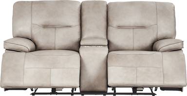 dual power reclining console loveseat