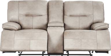 reclining console loveseat