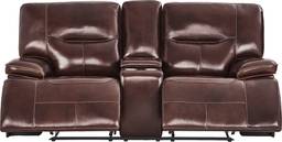 reclining console loveseat