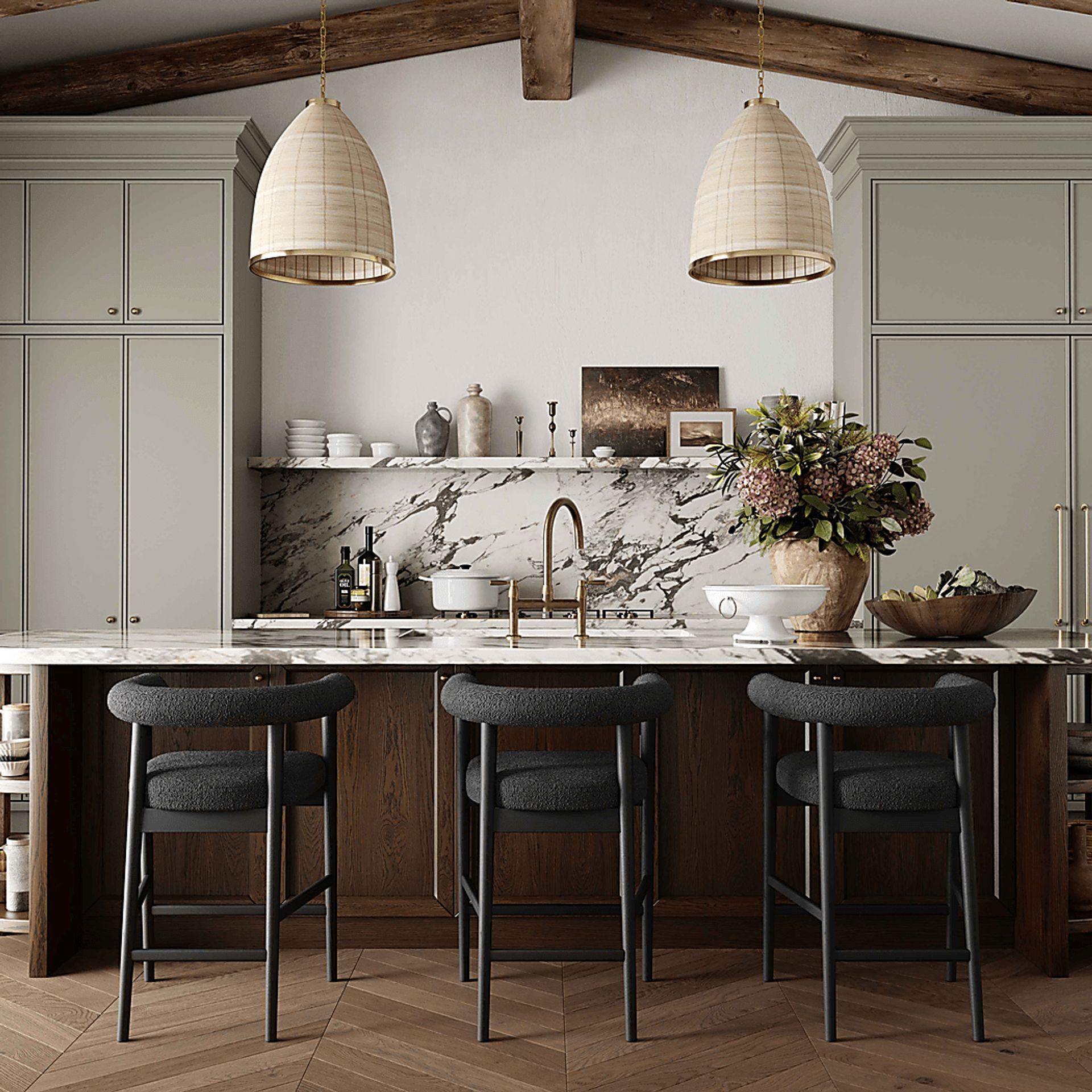 Calewood Black Counter Stool - Image 2