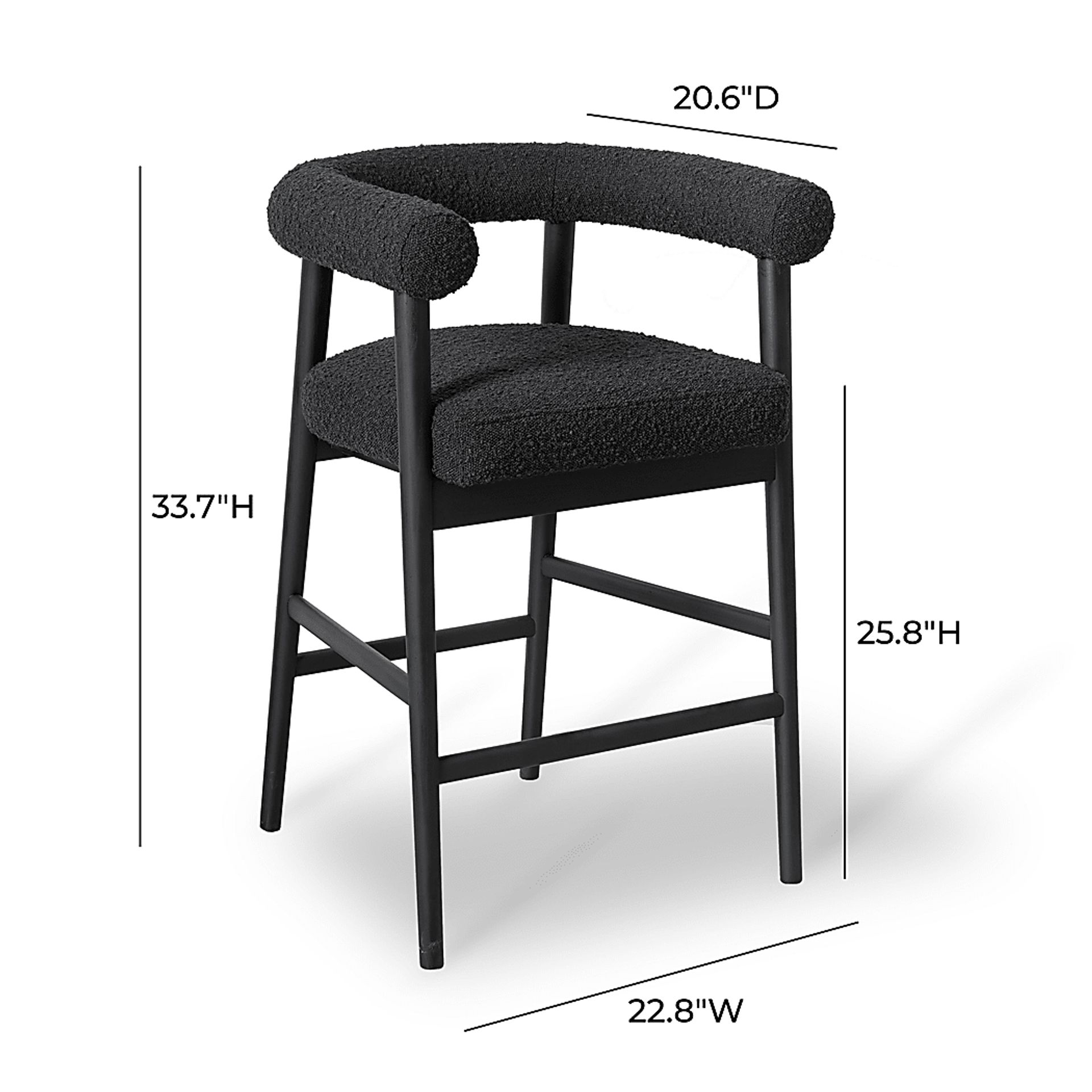 Calewood Black Counter Stool - Image 6