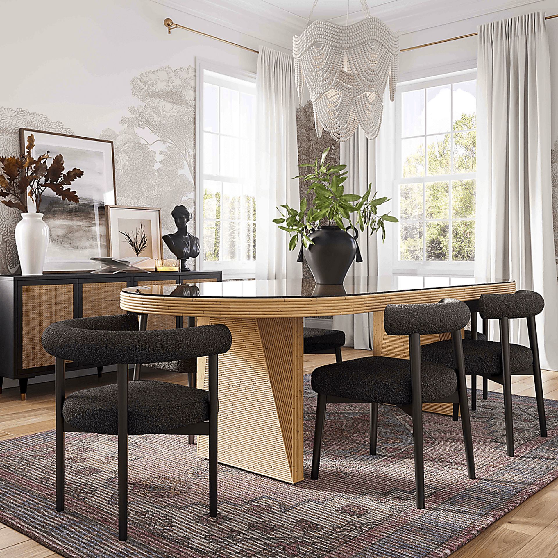 Calewood Black Side Chair - Image 2