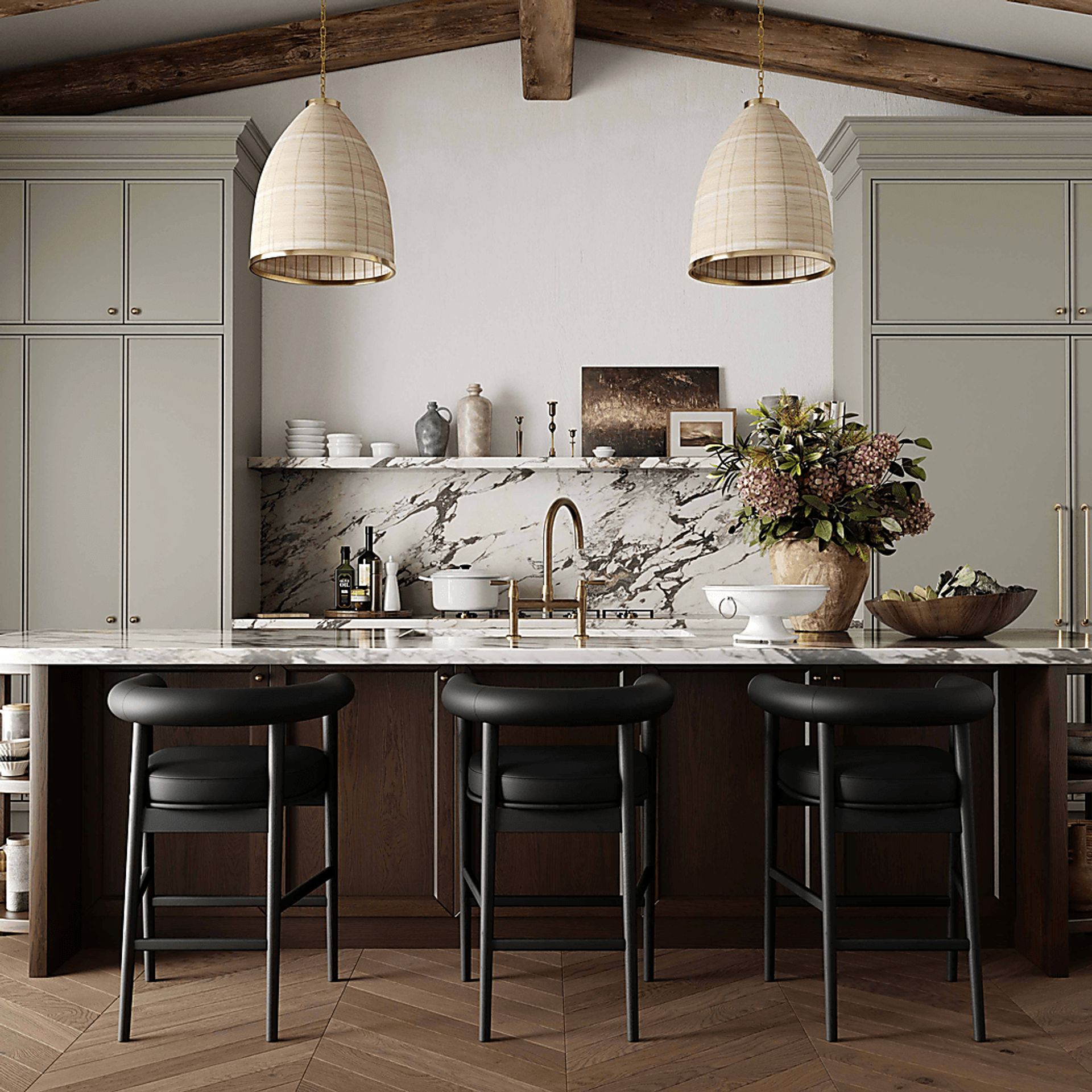 Calewood II Black Counter Height Stool - Image 2