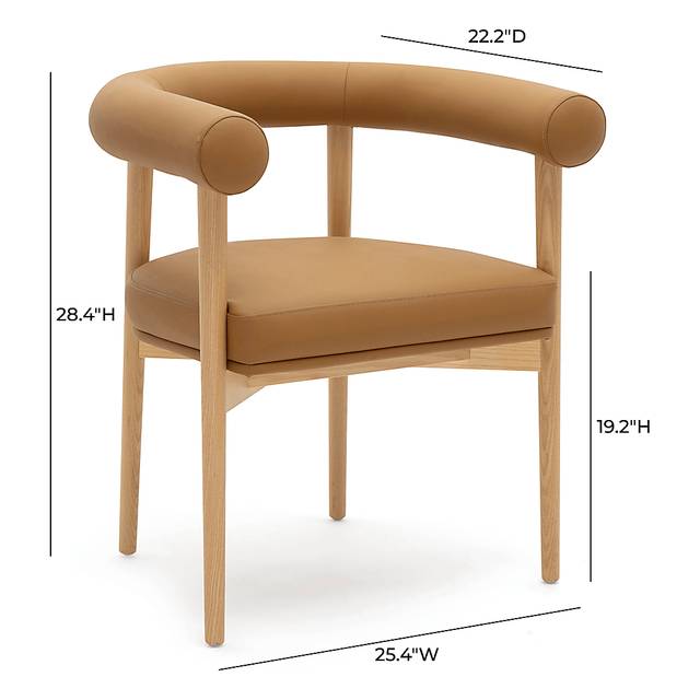 Calewood II Cognac Arm Chair - Thumbnail - Image 5