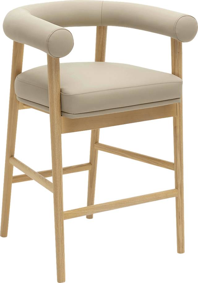 Calewood II Taupe Counter Height Stool - Thumbnail - Image 1