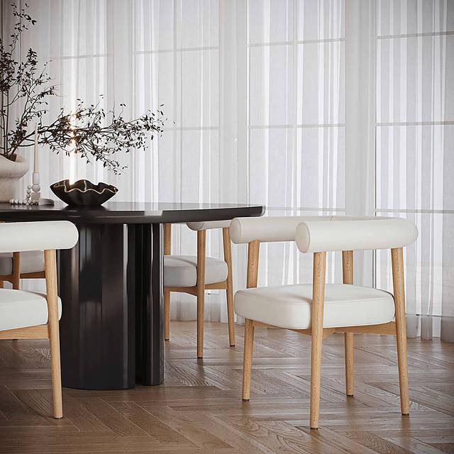 Calewood II White Arm Chair - Thumbnail - Image 2