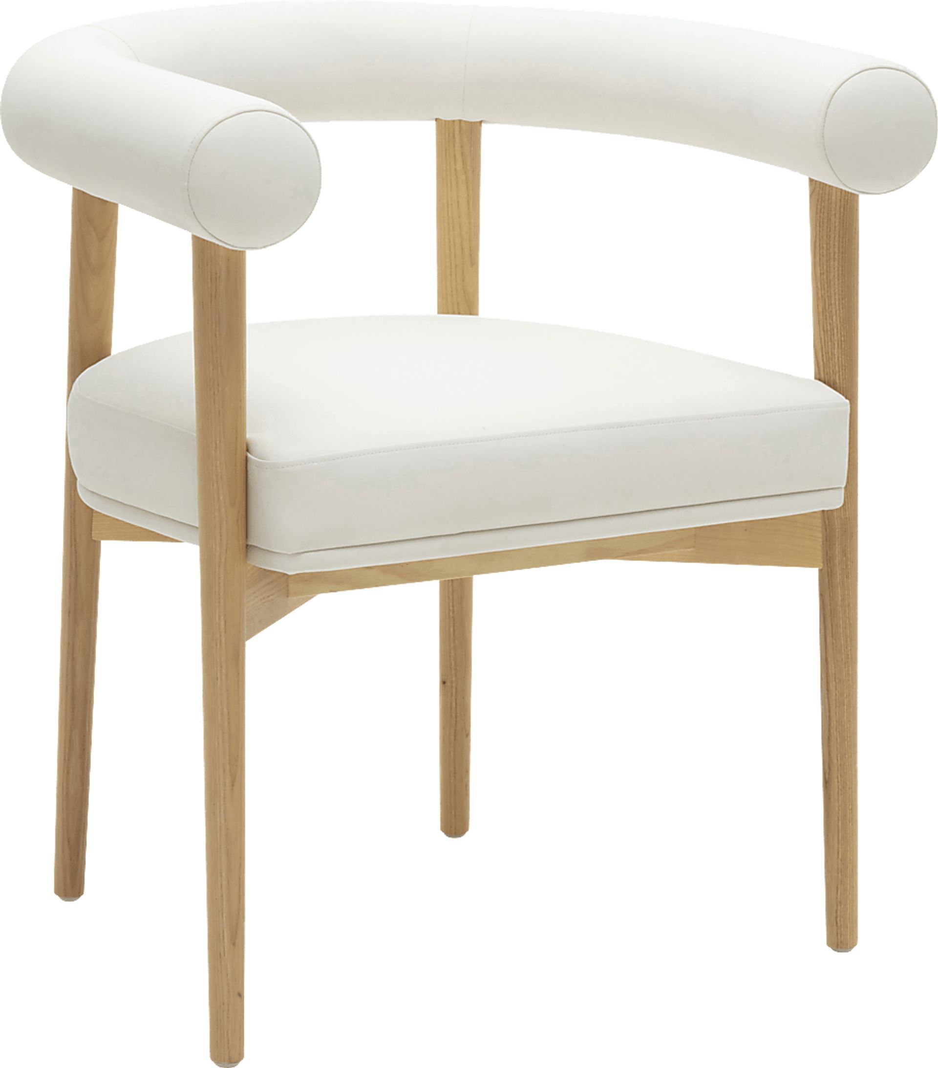 Calewood II White Arm Chair - Image 1