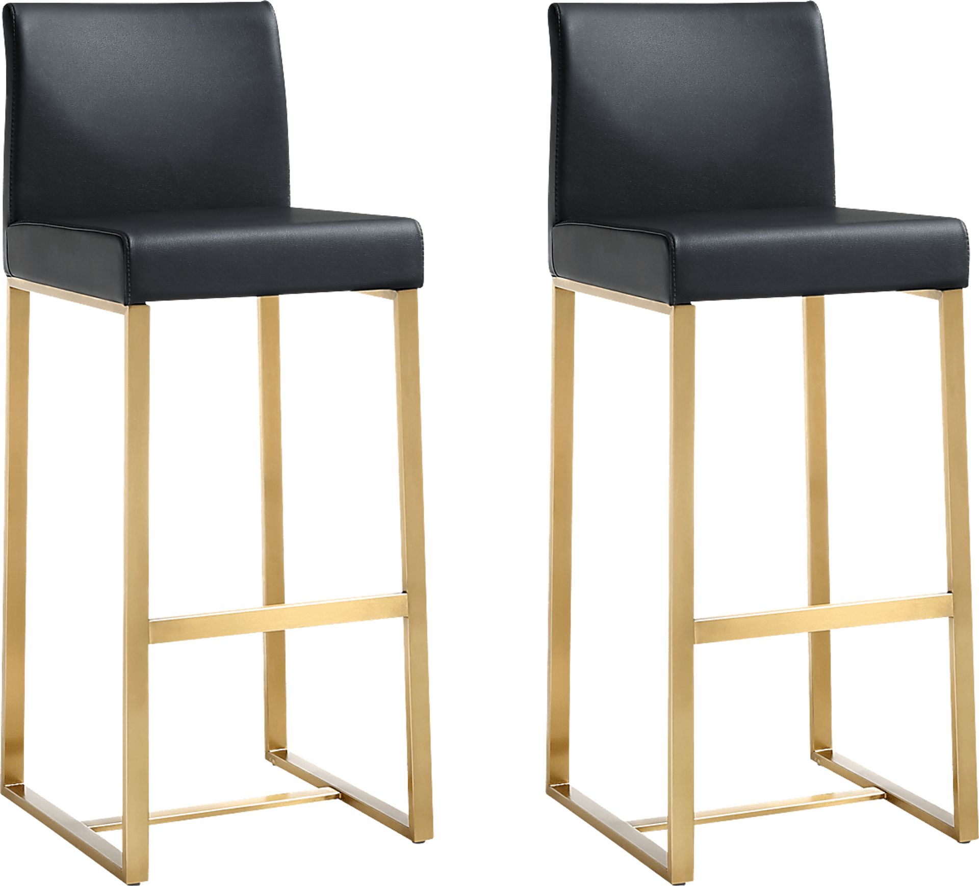 Caliael Black Barstool, Set of 2 - Image 1