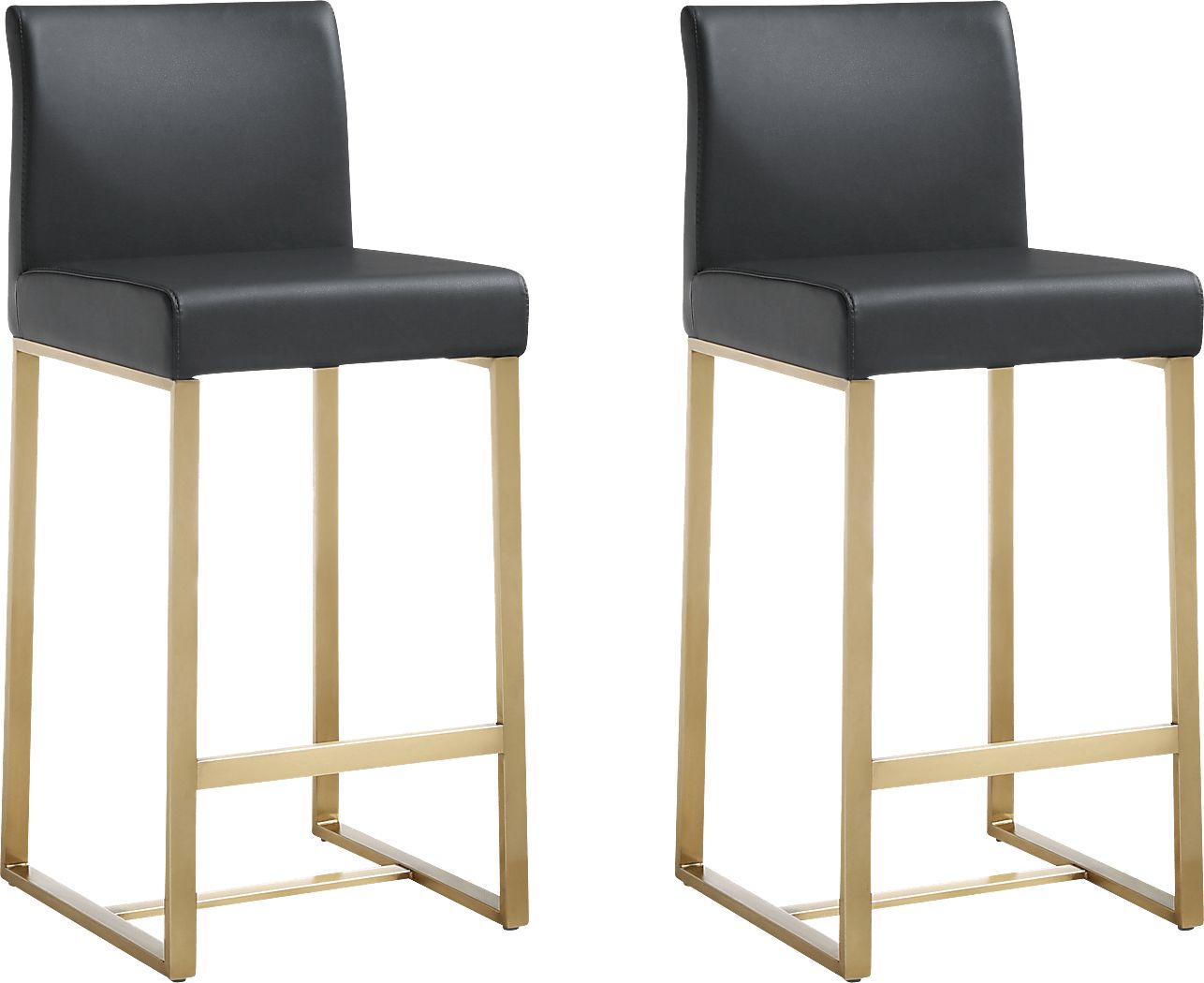 Caliael Black Counter Height Stool, Set of 2