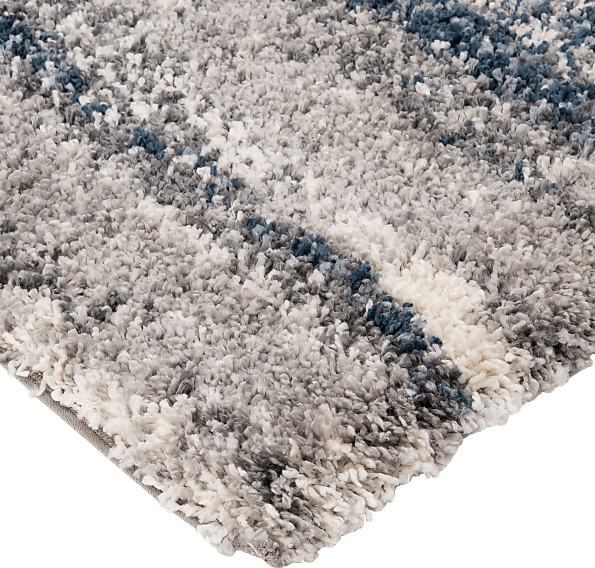 Caliana Blue Polypropylene Fabric Rug | Rooms to Go