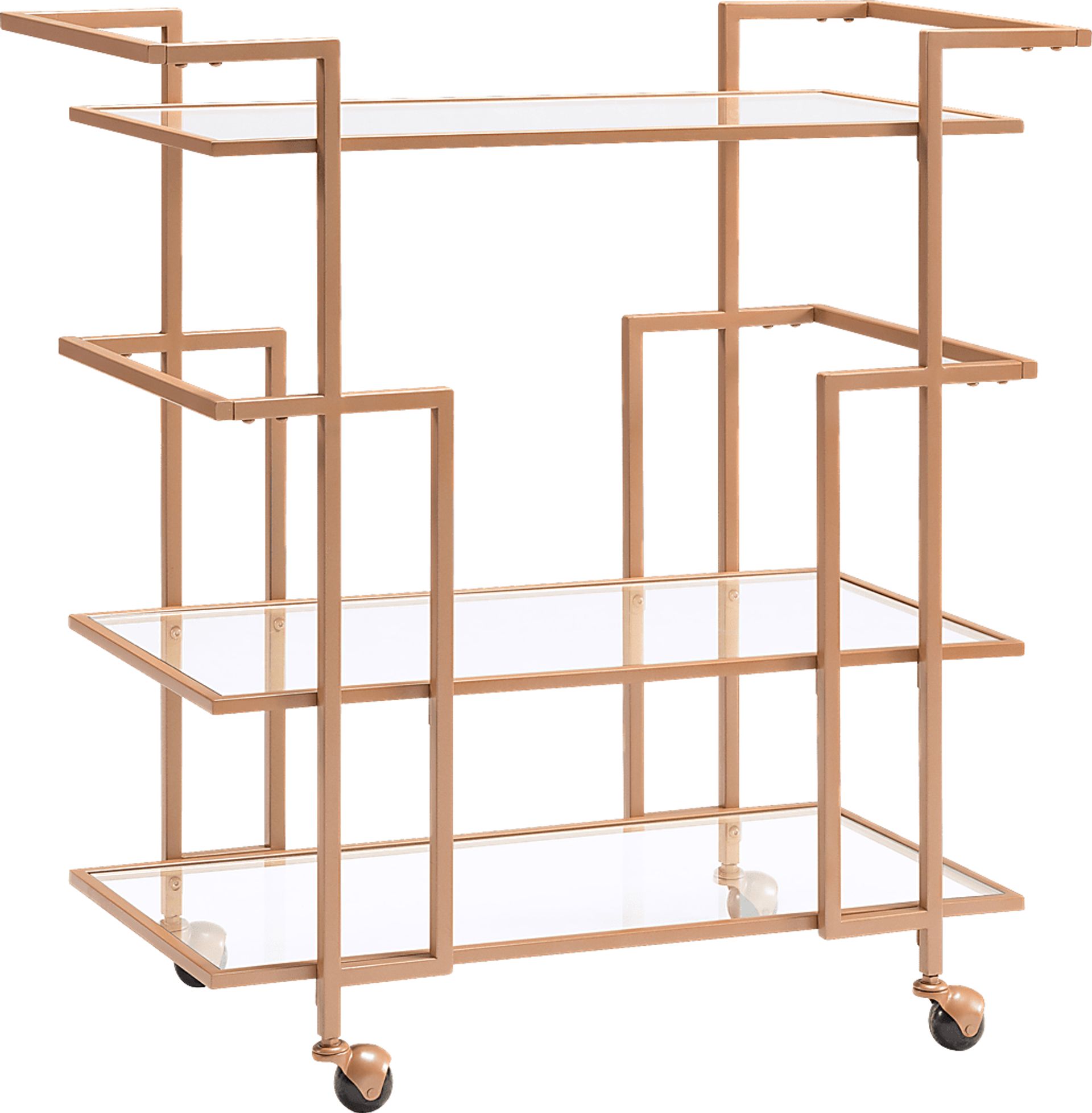 Caliark Copper Bar Cart - Image 1