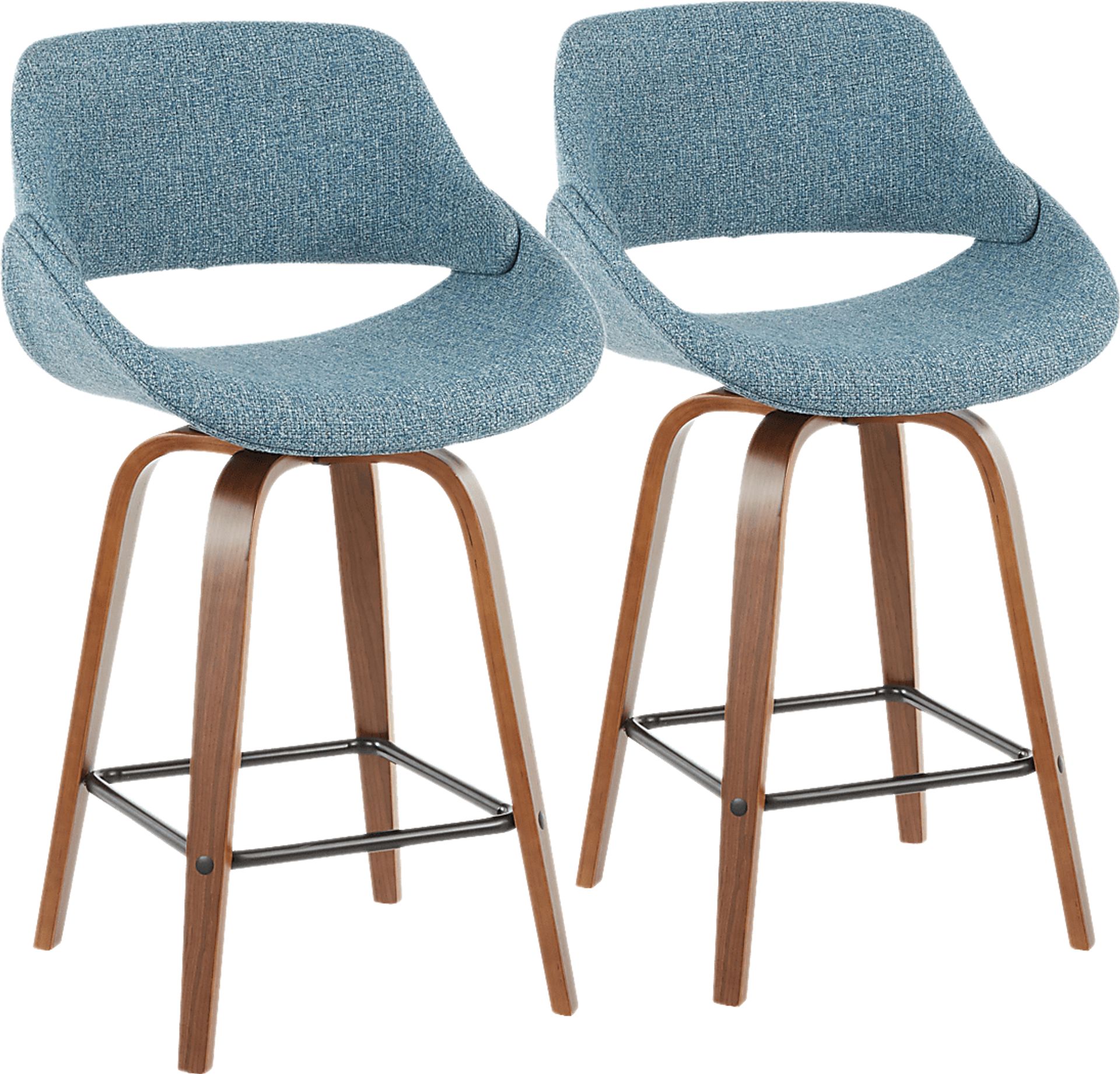 Caliborne Blue Counter Height Stool, Set of 2 - Image 1