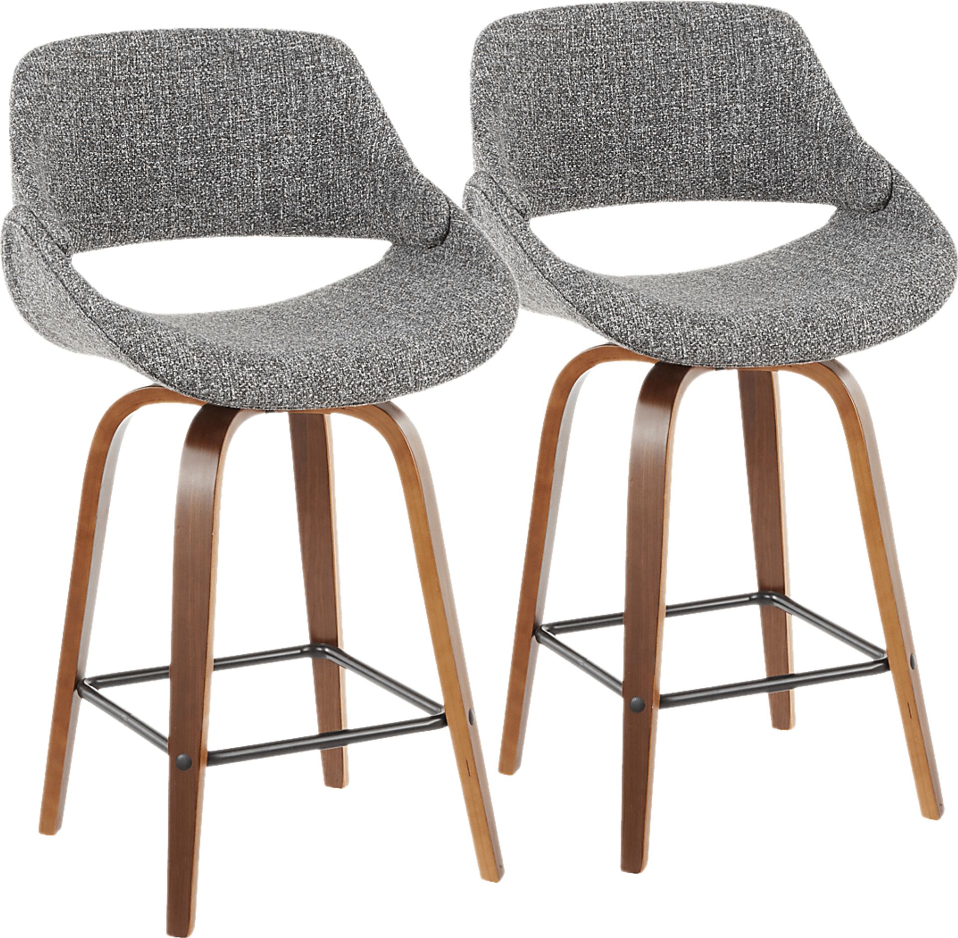 Caliborne Gray Counter Height Stool, Set of 2 - Image 1